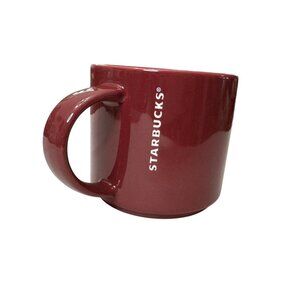 Starbucks Burgundy Ceramic Coffee Mug 14 oz Dishwasher Microwave Safe 2013